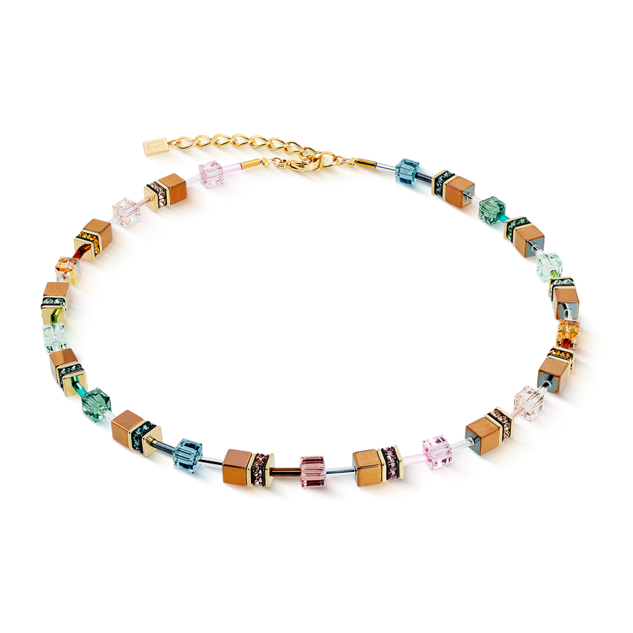 Collana GeoCUBE® Iconic Metallic Art Nouveau oro