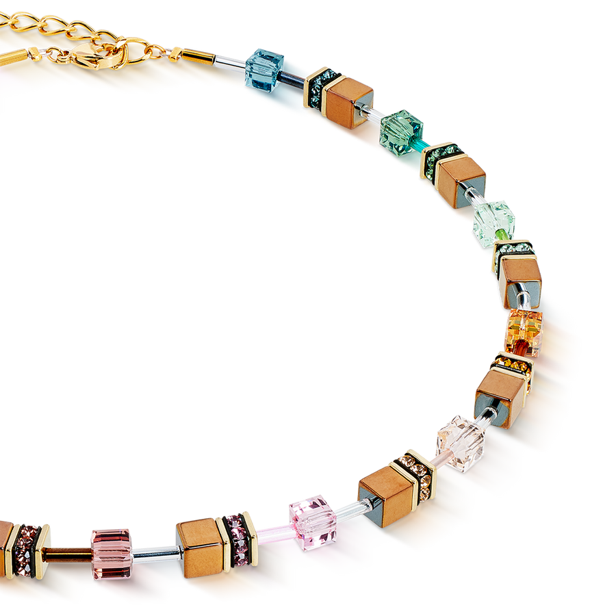 Collana GeoCUBE® Iconic Metallic Art Nouveau oro