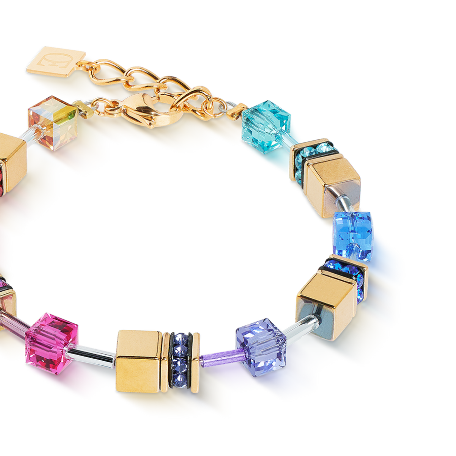 Bracciale GeoCUBE® Iconic Metallic rainbow-oro