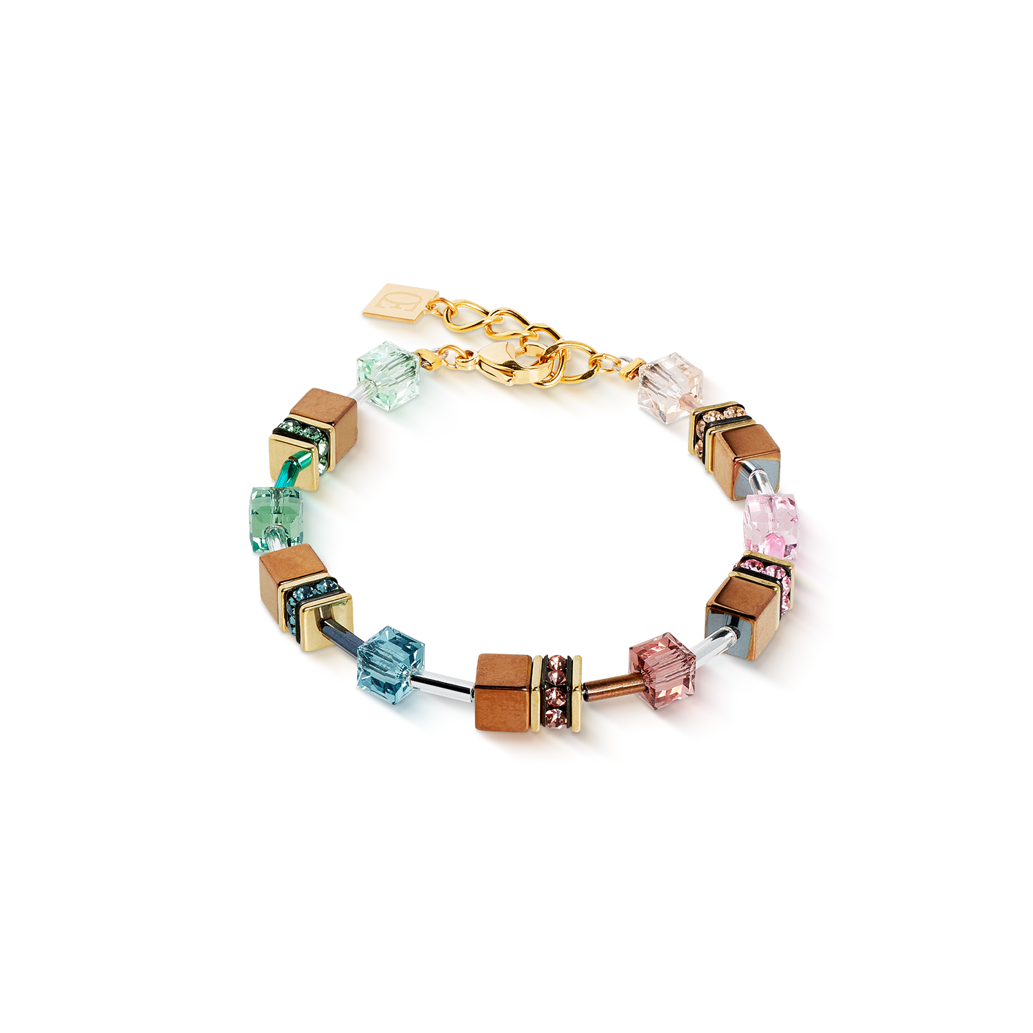 Bracciale GeoCUBE® Iconic Metallic Art Nouveau oro