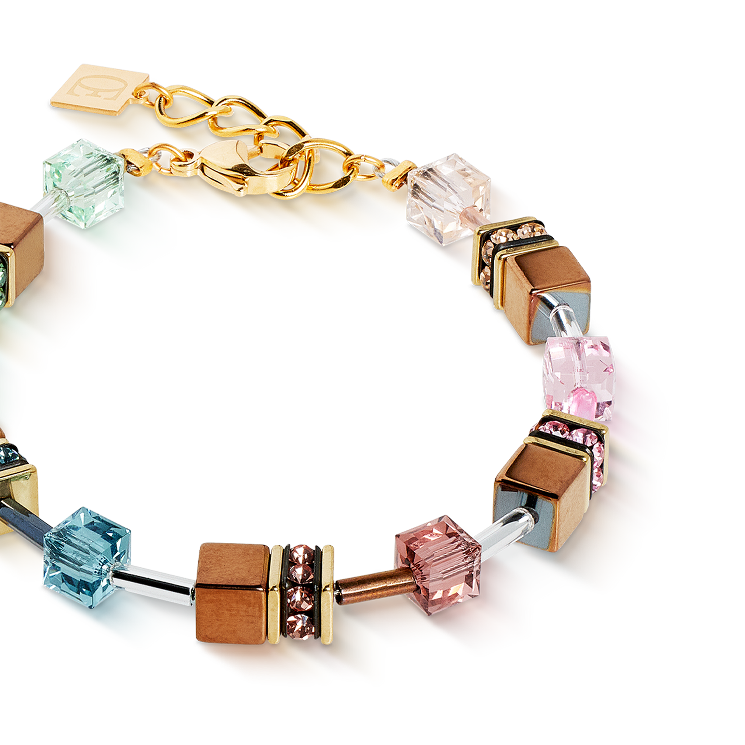 Bracciale GeoCUBE® Iconic Metallic Art Nouveau oro