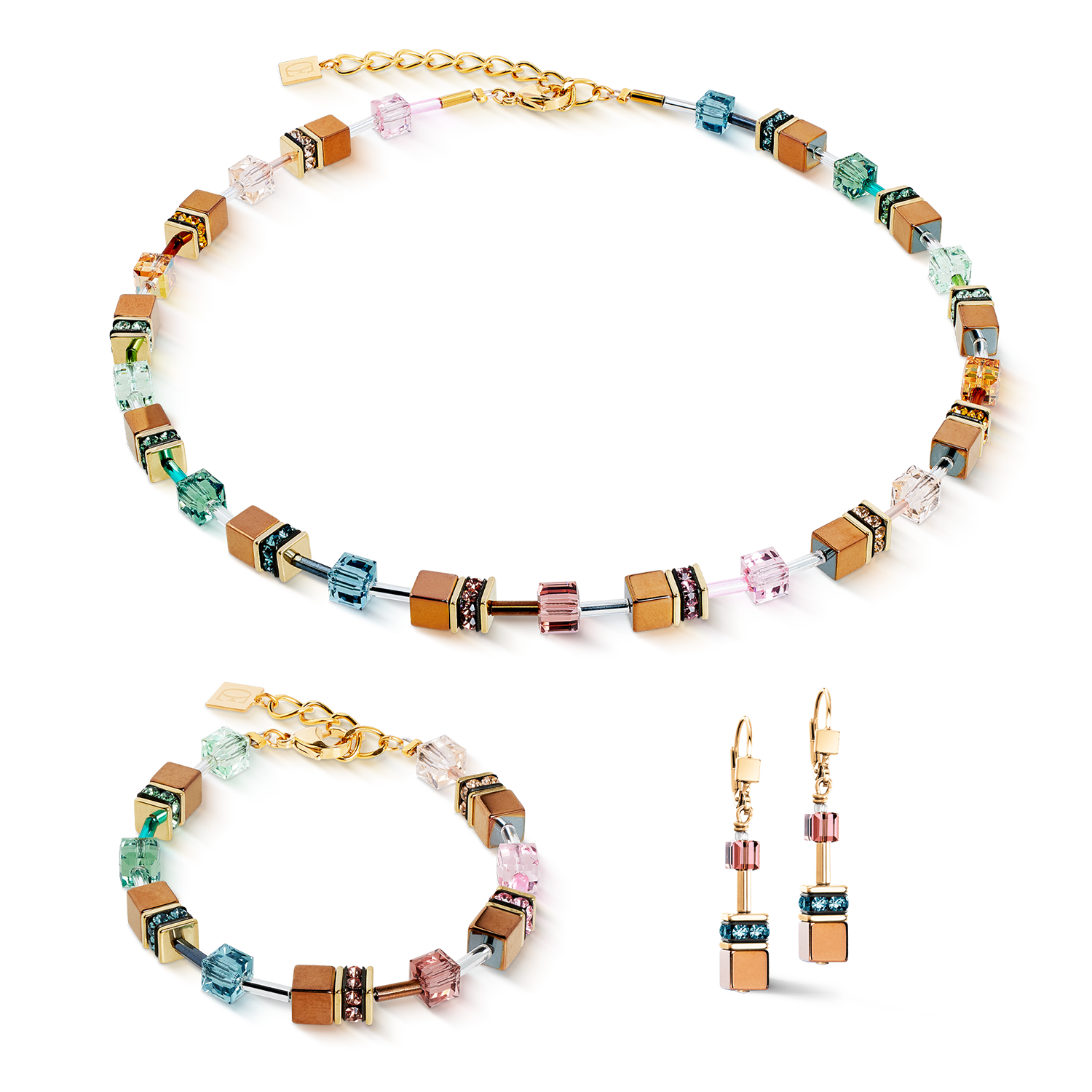 Bracciale GeoCUBE® Iconic Metallic Art Nouveau oro