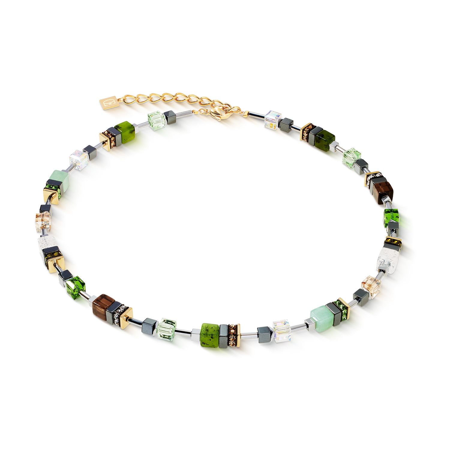 Collana GeoCUBE® Precious Motion Forest Light oro