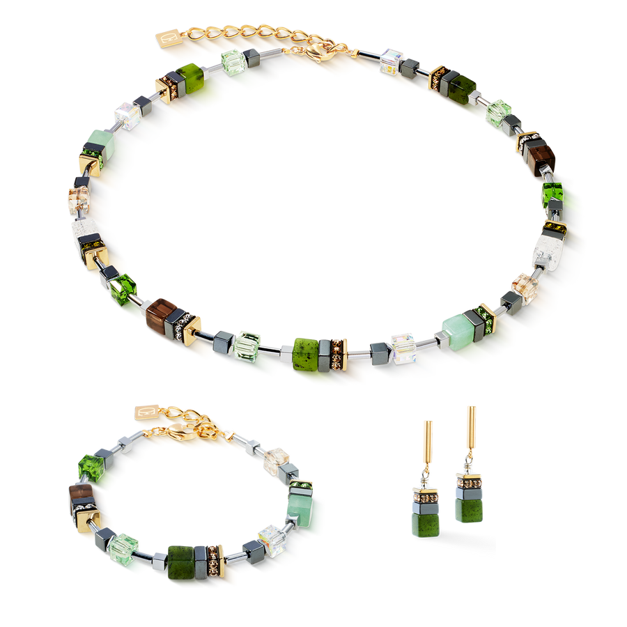 Collana GeoCUBE® Precious Motion Forest Light oro