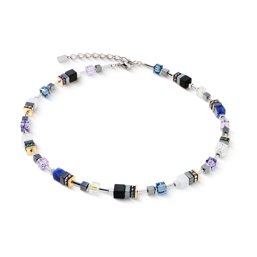 Collana GeoCUBE® Precious Motion Blue Moon Bicolore