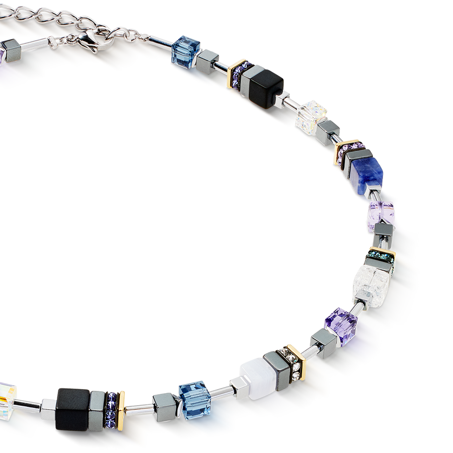 Collana GeoCUBE® Precious Motion Blue Moon Bicolore