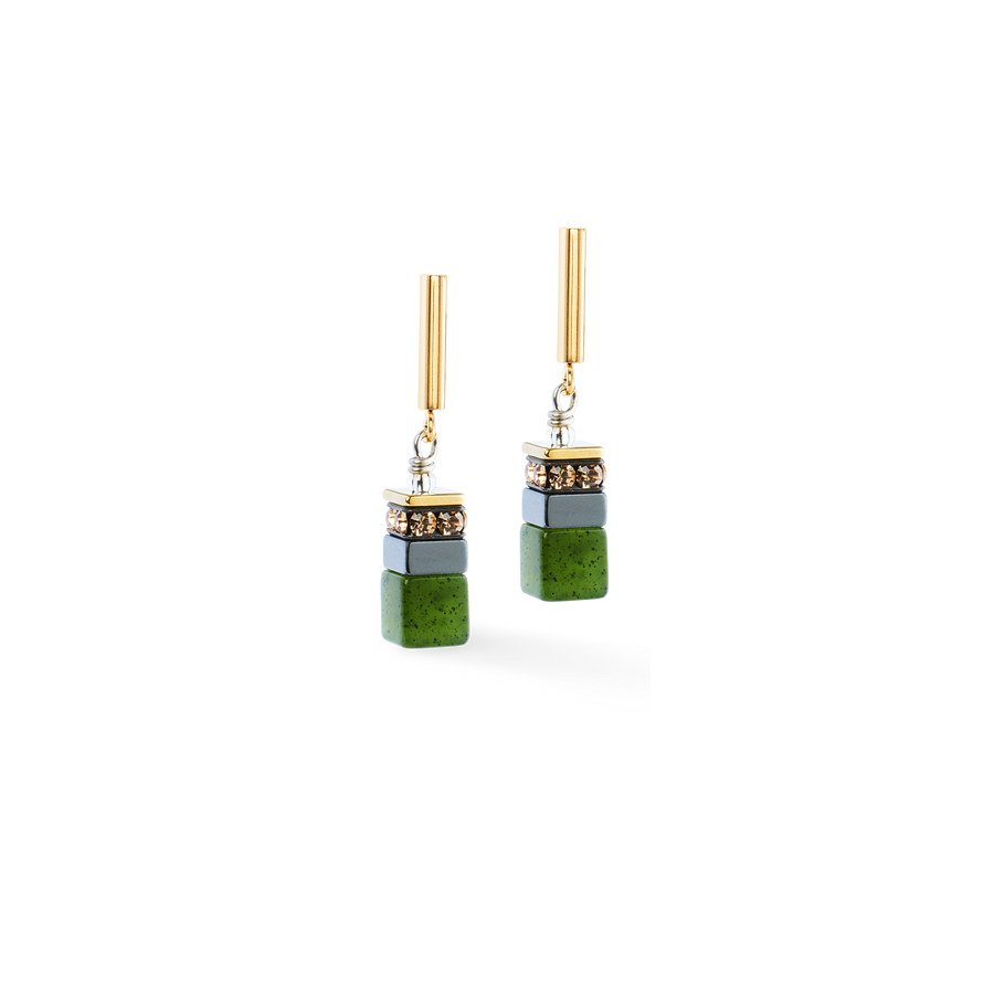 Orecchini GeoCUBE® Precious Motion Forest Light oro