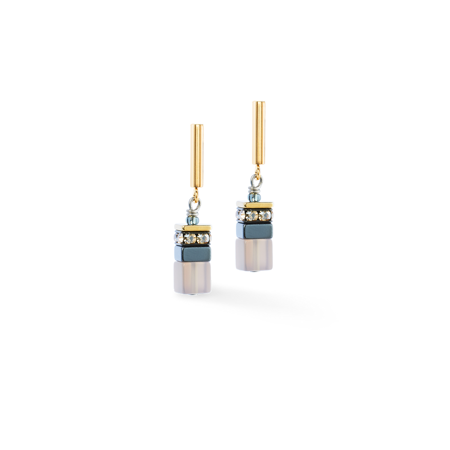 Orecchini GeoCUBE® Precious Motion Stone Whisper oro