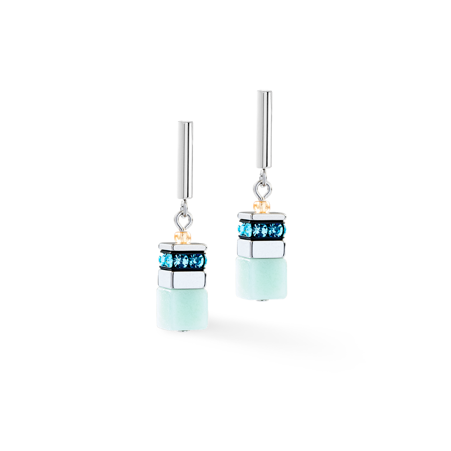 Orecchini GeoCUBE® Precious Motion Sorbet argento