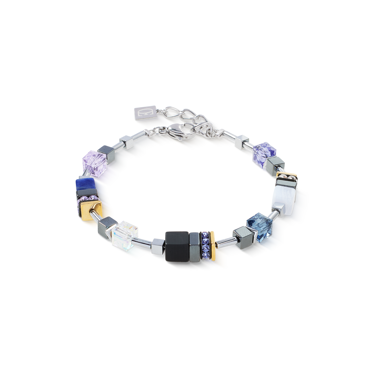 Bracciale GeoCUBE® Precious Motion Blue Moon Bicolore