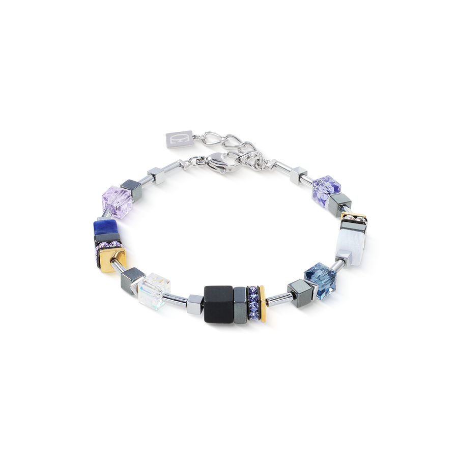 Bracciale GeoCUBE® Precious Motion Blue Moon Bicolore