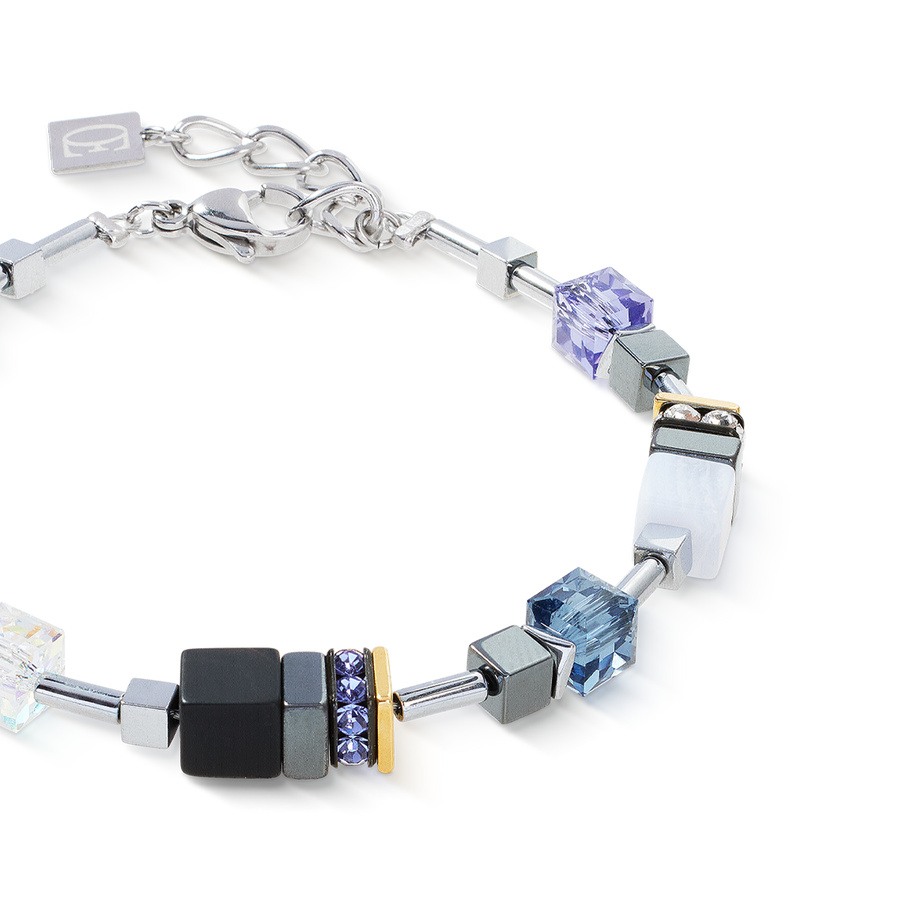 Bracciale GeoCUBE® Precious Motion Blue Moon Bicolore