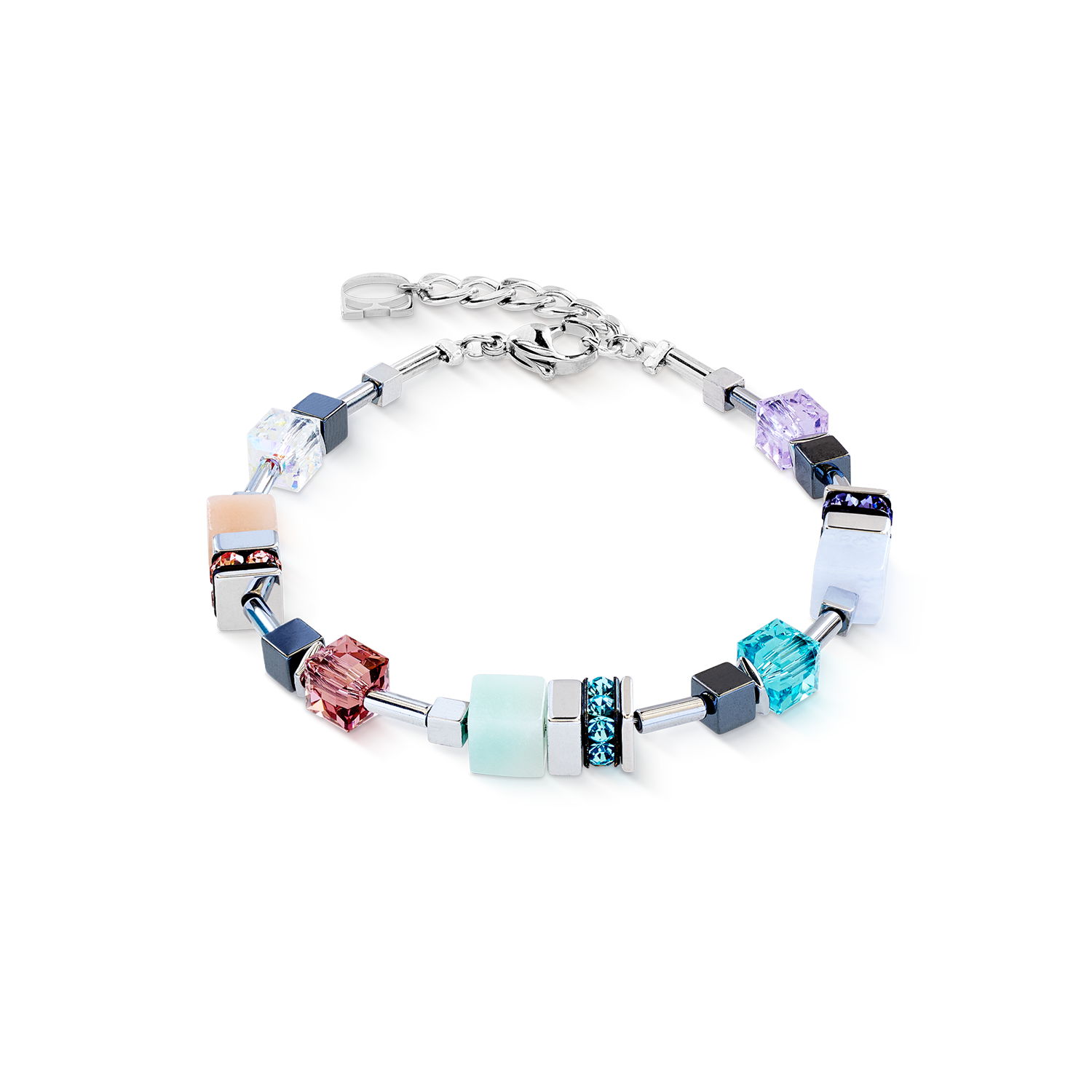 Bracciale GeoCUBE® Precious Motion Sorbet argento