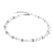 Collana GeoCUBE® Iconic Nature bianco-argento