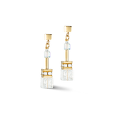 Orecchini GeoCUBE® Iconic Nature oro-bianco