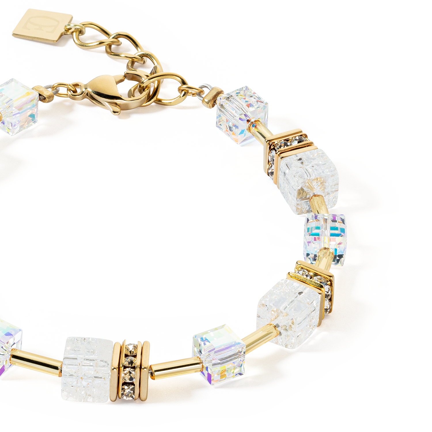 Bracciale GeoCUBE® Iconic Nature oro-bianco