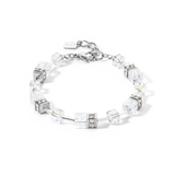 Bracciale GeoCUBE® Iconic Nature bianco argento