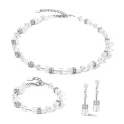 Bracciale GeoCUBE® Iconic Nature bianco argento