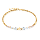 Collana Cube Nexus oro-pastello