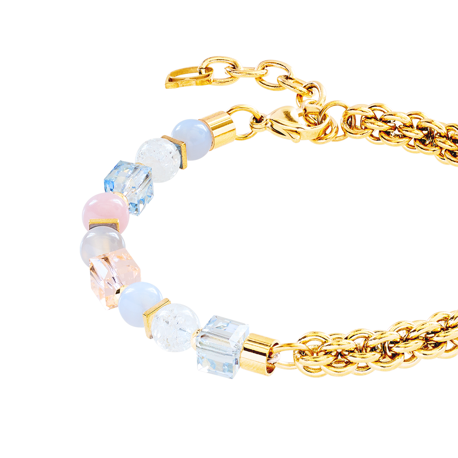 Bracciale Cube Nexus oro-pastello