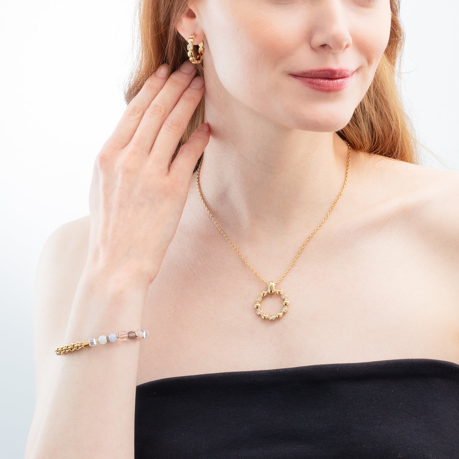 Bracciale Cube Nexus oro-pastello