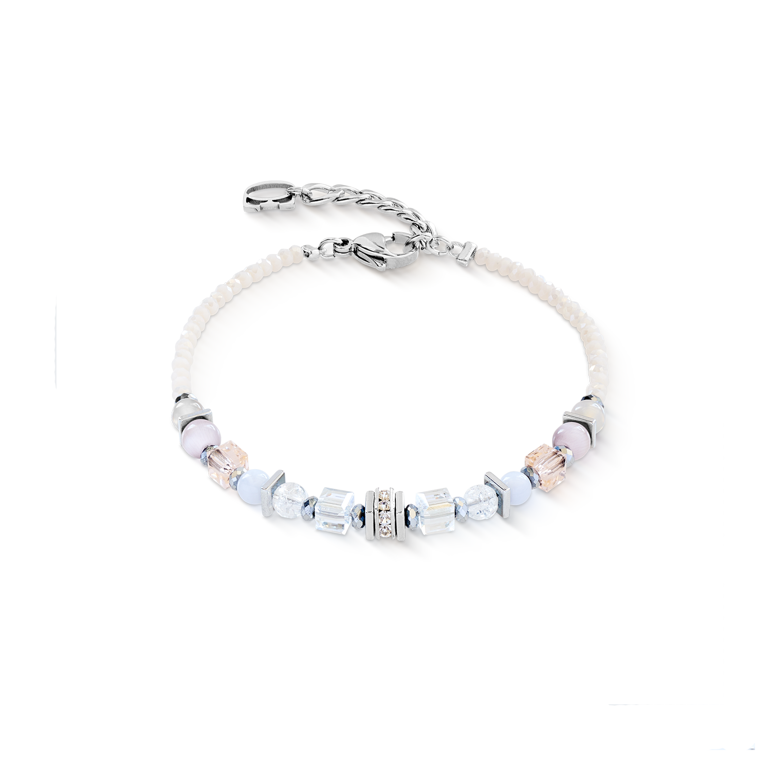 Bracciale Shape Mix Nexus argento-pastello