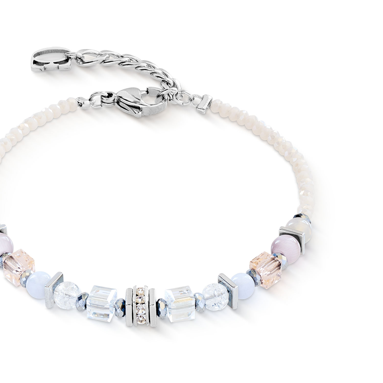 Bracciale Shape Mix Nexus argento-pastello