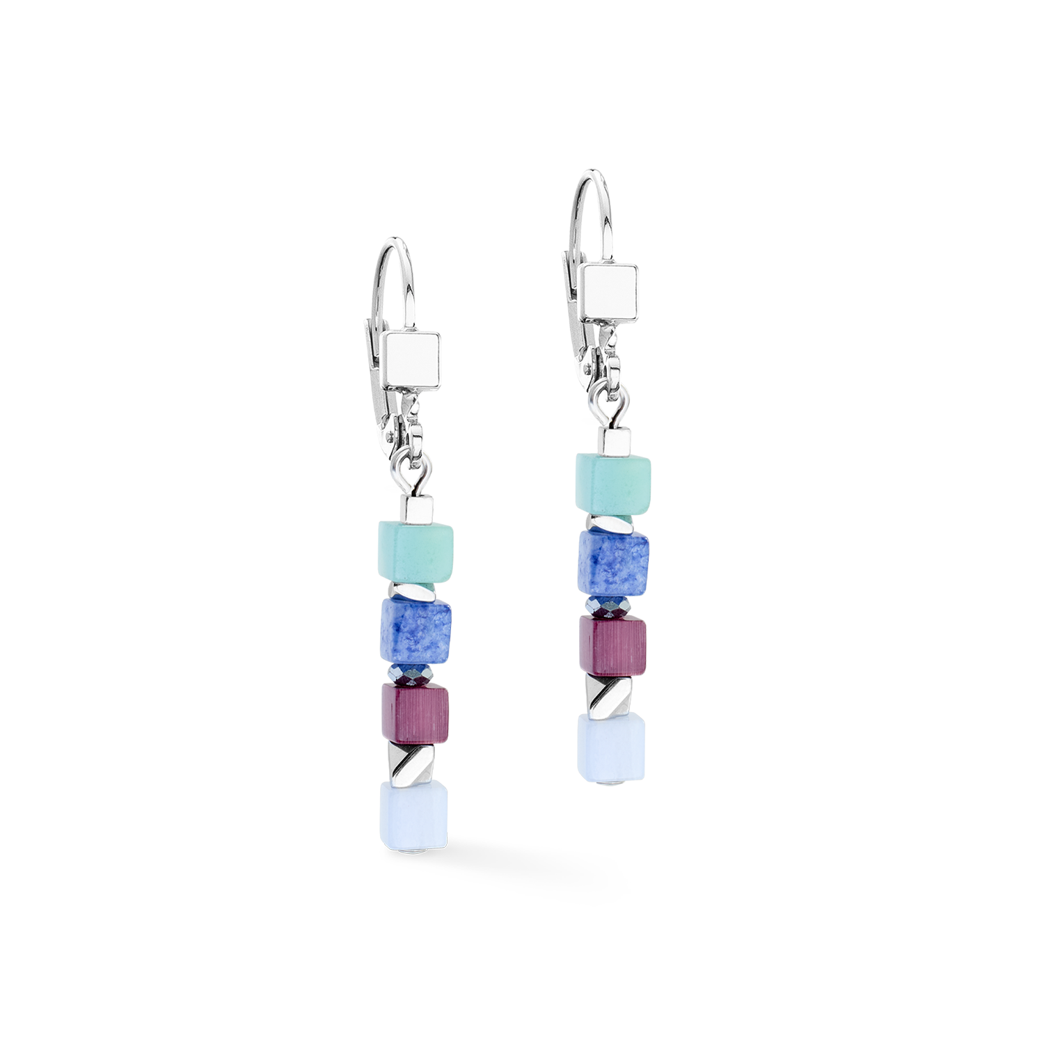 Orecchini Cube Mosaic Lumina argento