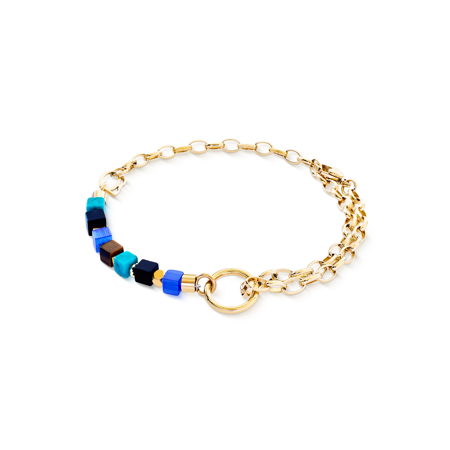 Bracciale Cube Mosaic Lagoon oro