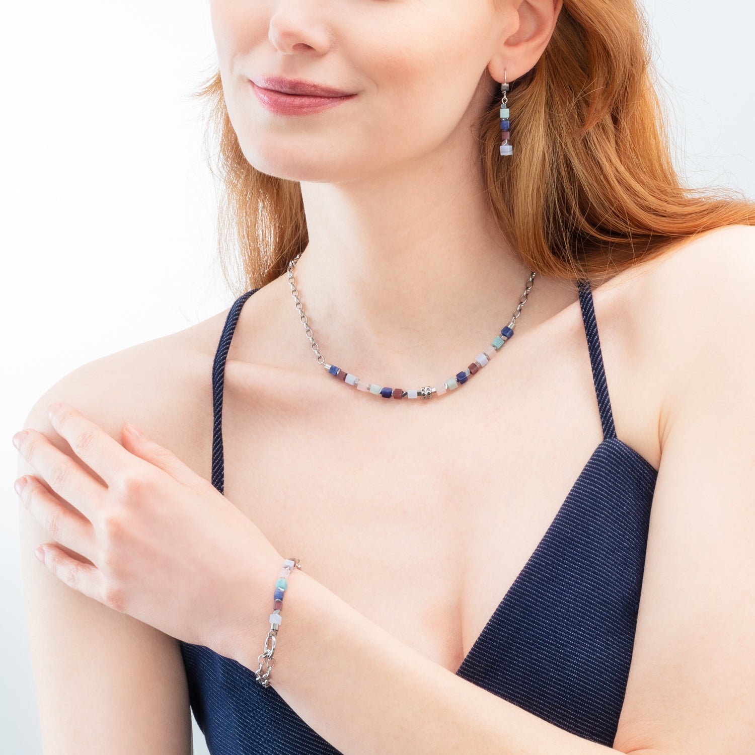 Bracciale Cube Mosaic Lumina argento