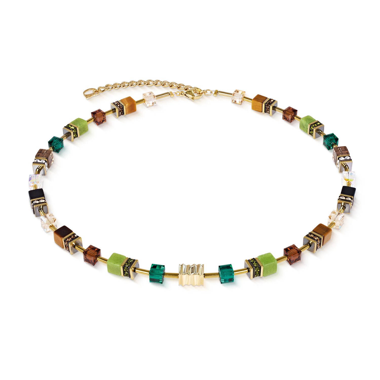Collana GeoCUBE® Iconic Wave Forest oro