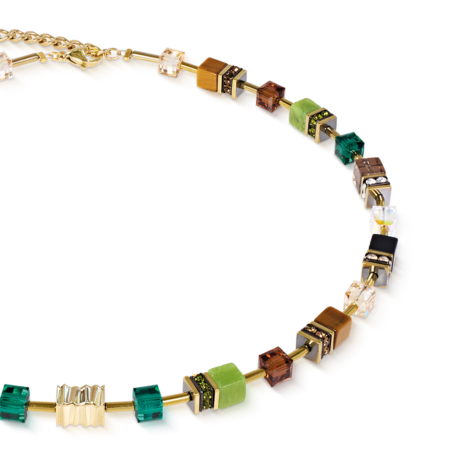 Collana GeoCUBE® Iconic Wave Forest oro