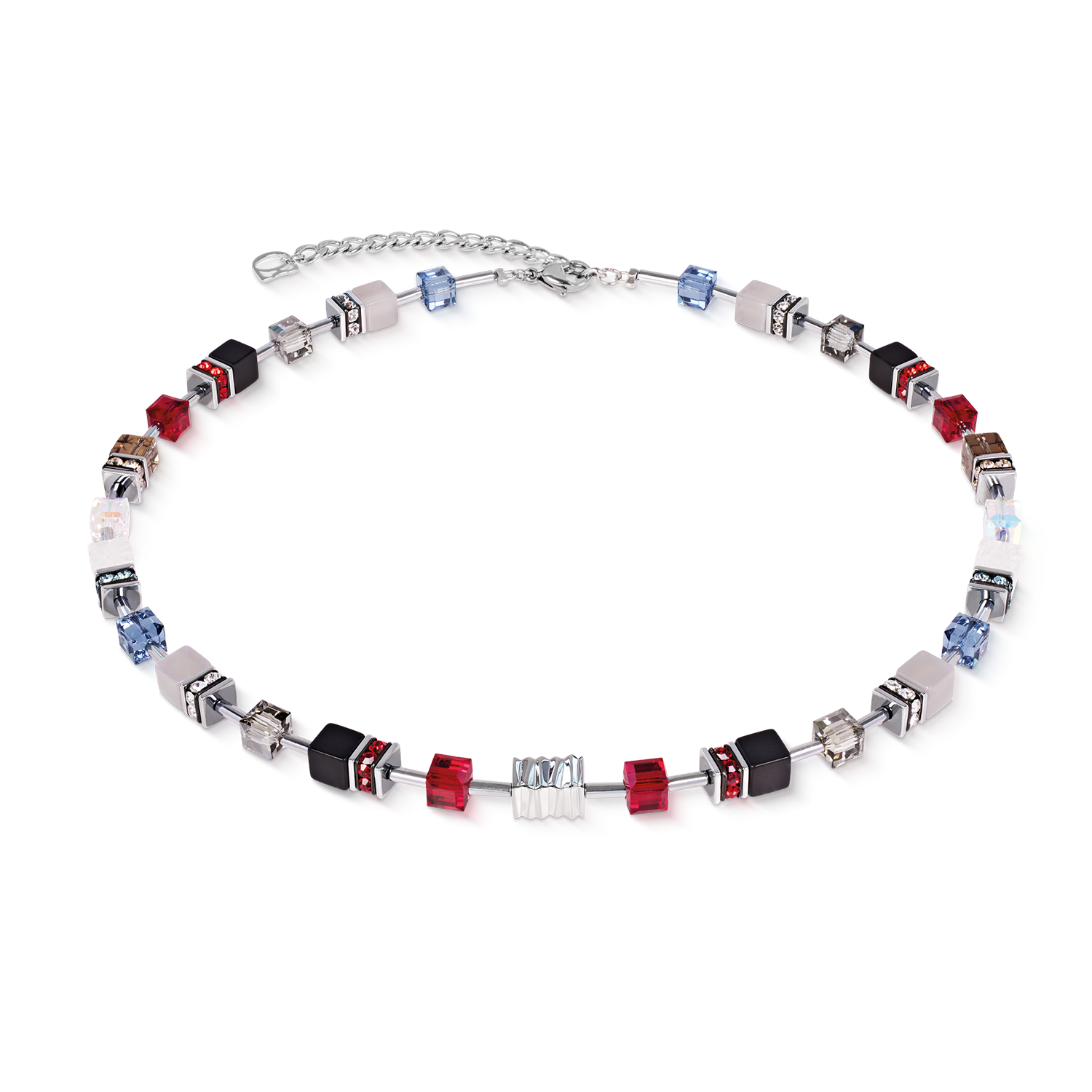 Collana GeoCUBE® Iconic Wave Urban argento