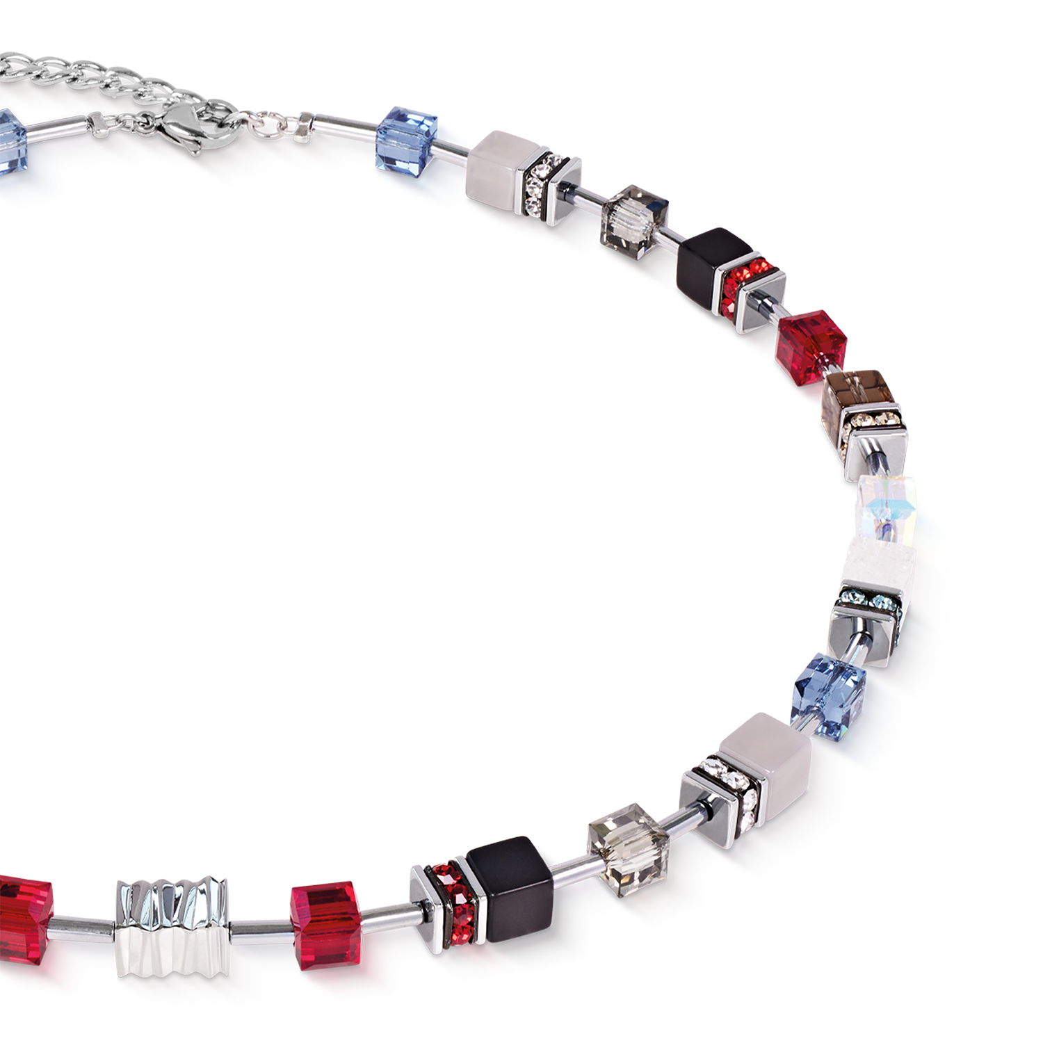 Collana GeoCUBE® Iconic Wave Urban argento