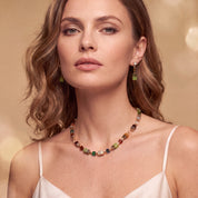 COEUR DE LION Orecchini GeoCUBE® Iconic Wave Forest oro – indossato
