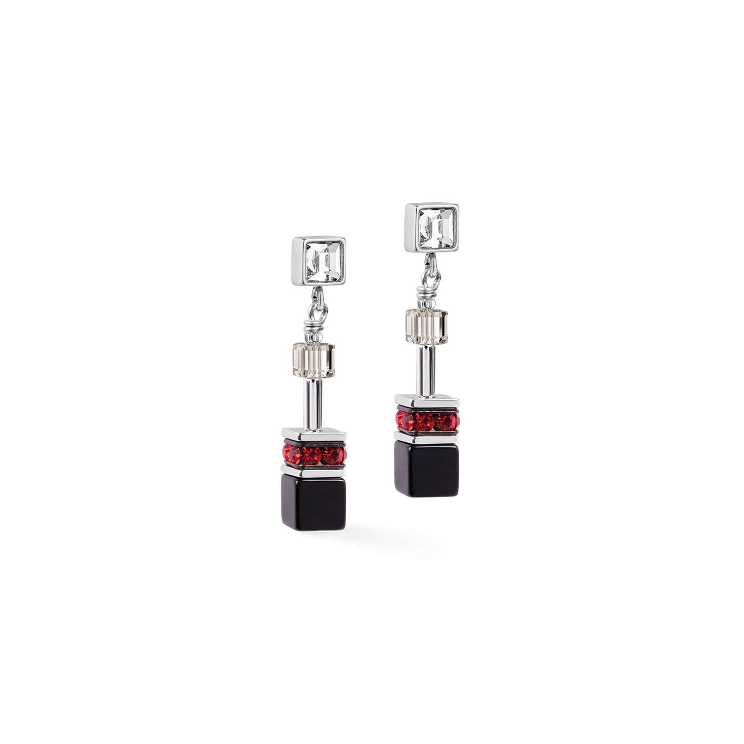 Orecchini GeoCUBE® Iconic Wave Urban argento