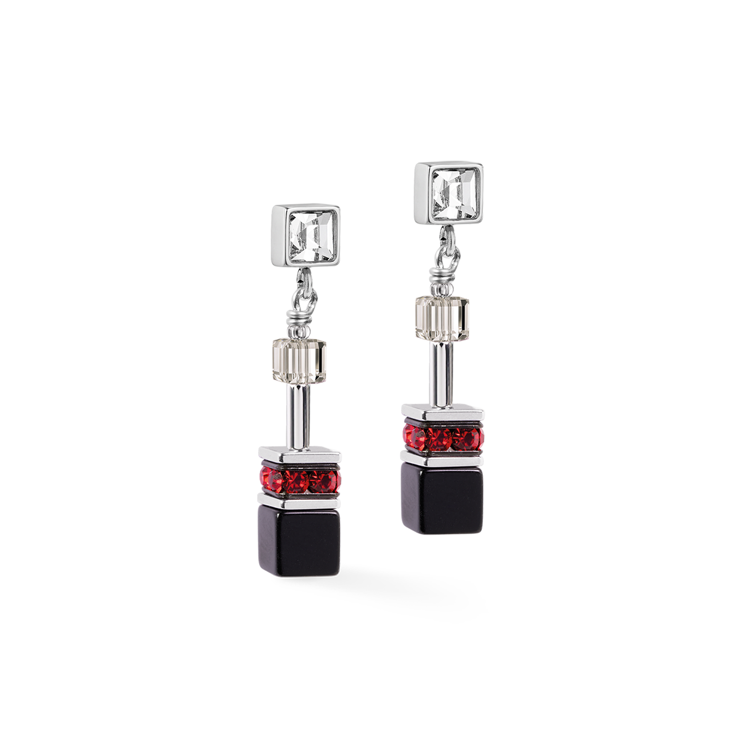 Orecchini GeoCUBE® Iconic Wave Urban argento