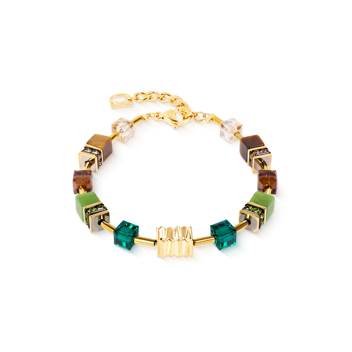 Bracciale GeoCUBE® Iconic Wave Forest oro