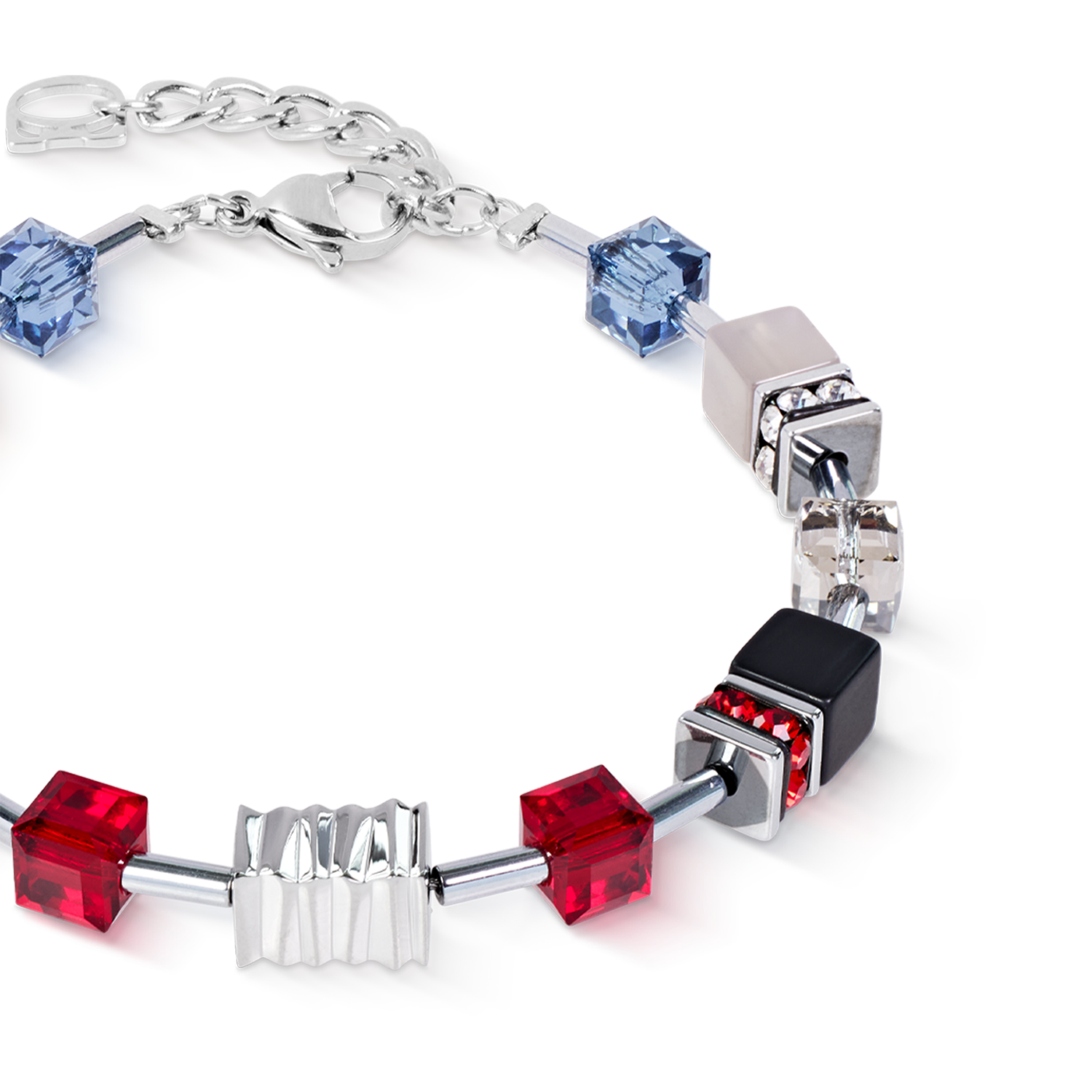 Bracciale GeoCUBE® Iconic Wave Urban argento