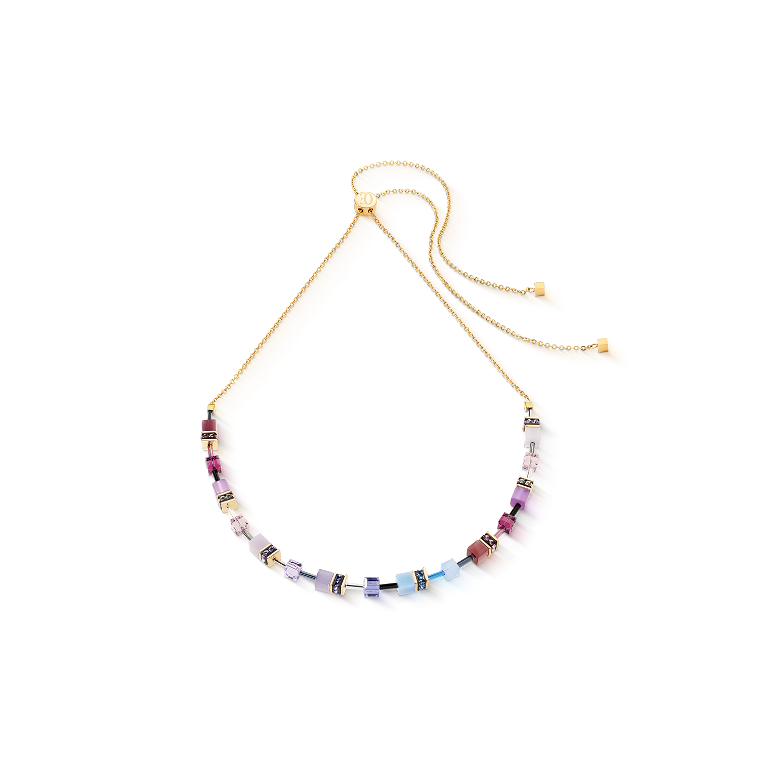 Collana GeoCUBE® Iconic Chain Mystic Orchid oro