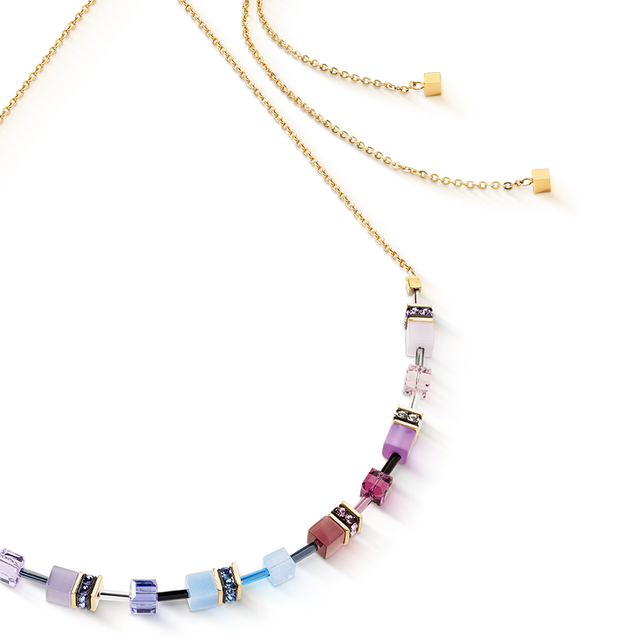 Collana GeoCUBE® Iconic Chain Mystic Orchid oro