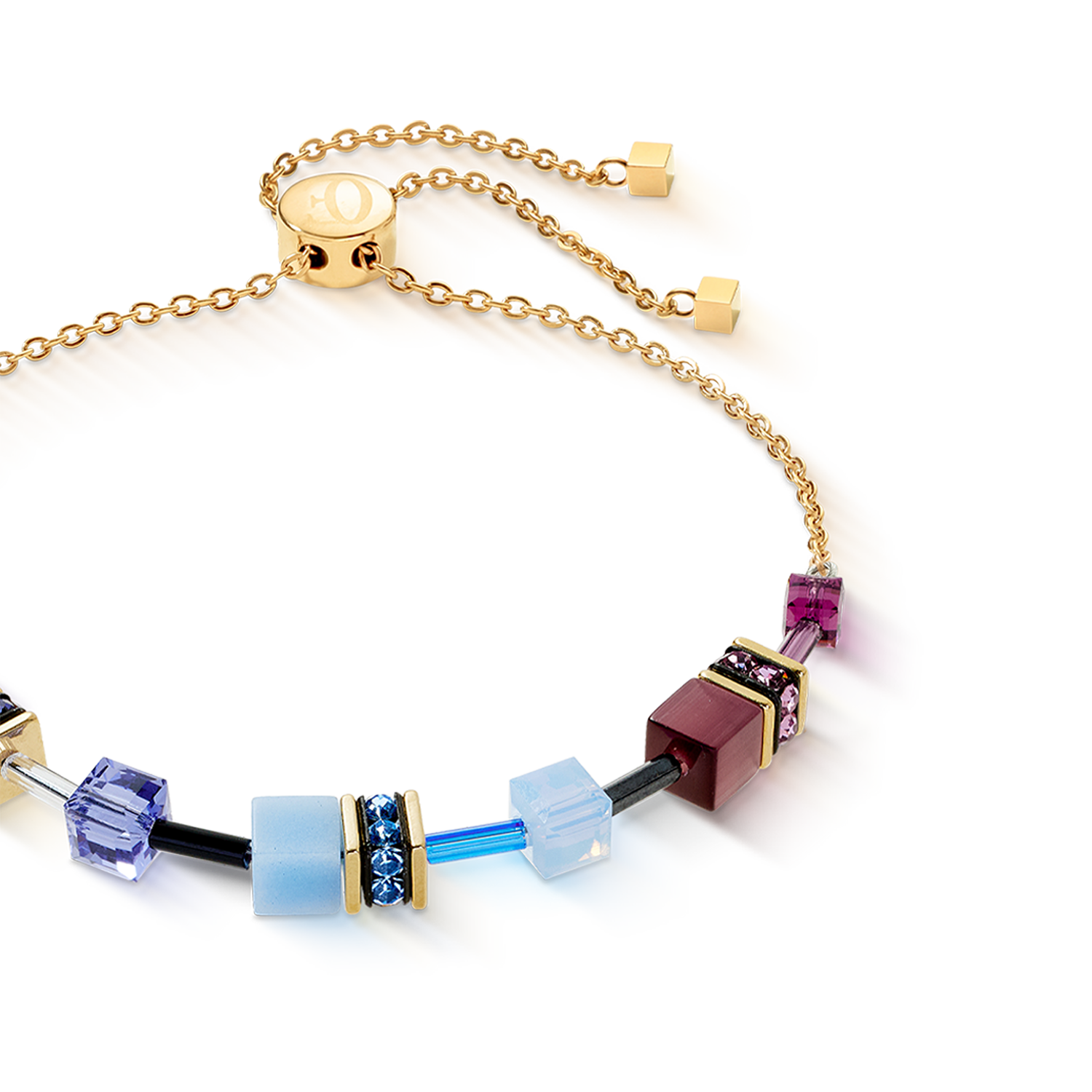 Bracciale GeoCUBE® Iconic Chain Mystic Orchid oro