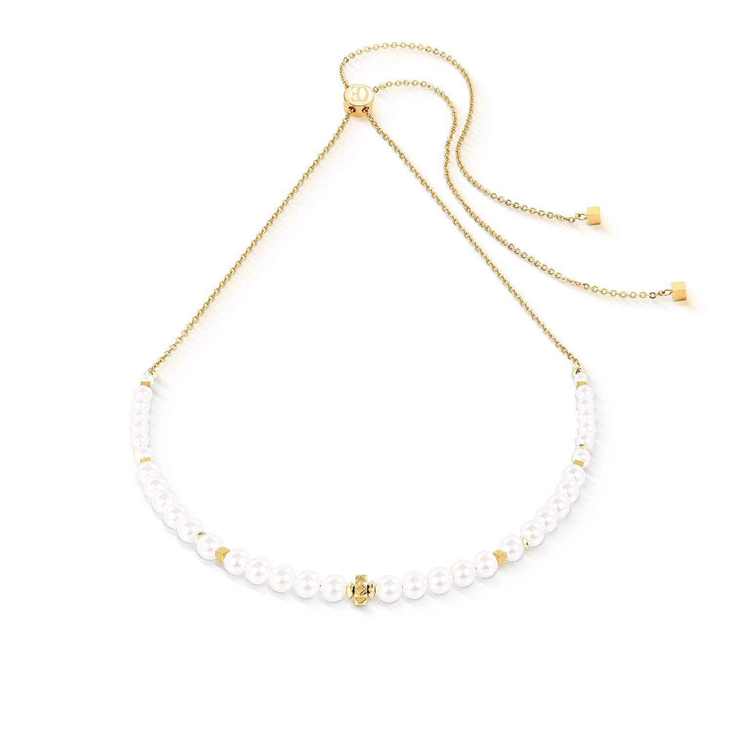 Collana Slider Pearl Spike oro