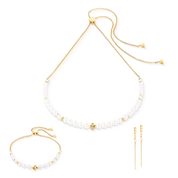 Collana Slider Pearl Spike oro