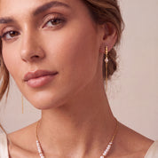 COEUR DE LION Orecchini Slider Pearl Spike oro – indossato