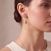 COEUR DE LION Orecchini Slider Earth oro – indossato