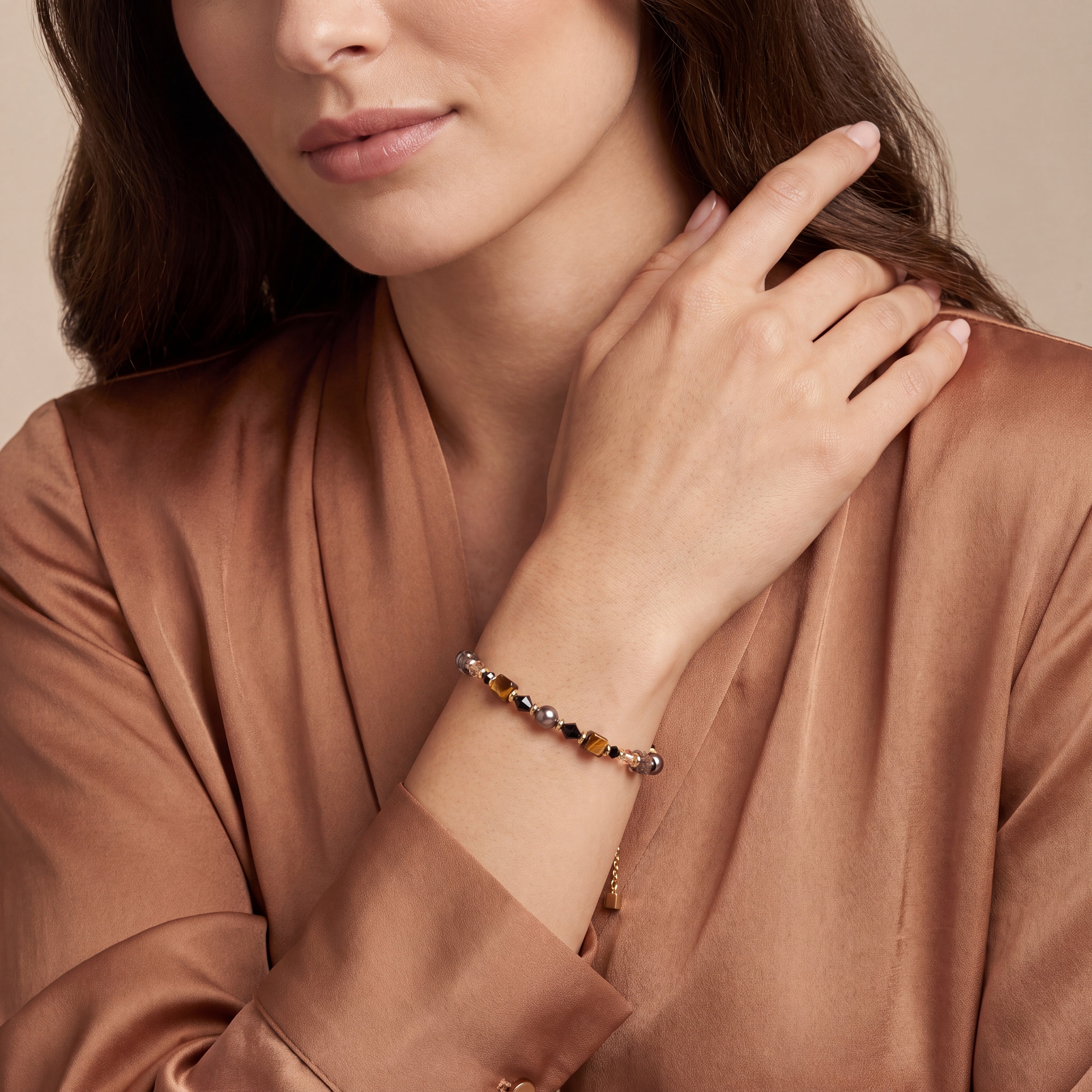 COEUR DE LION Bracciale Slider Earth oro – indossato