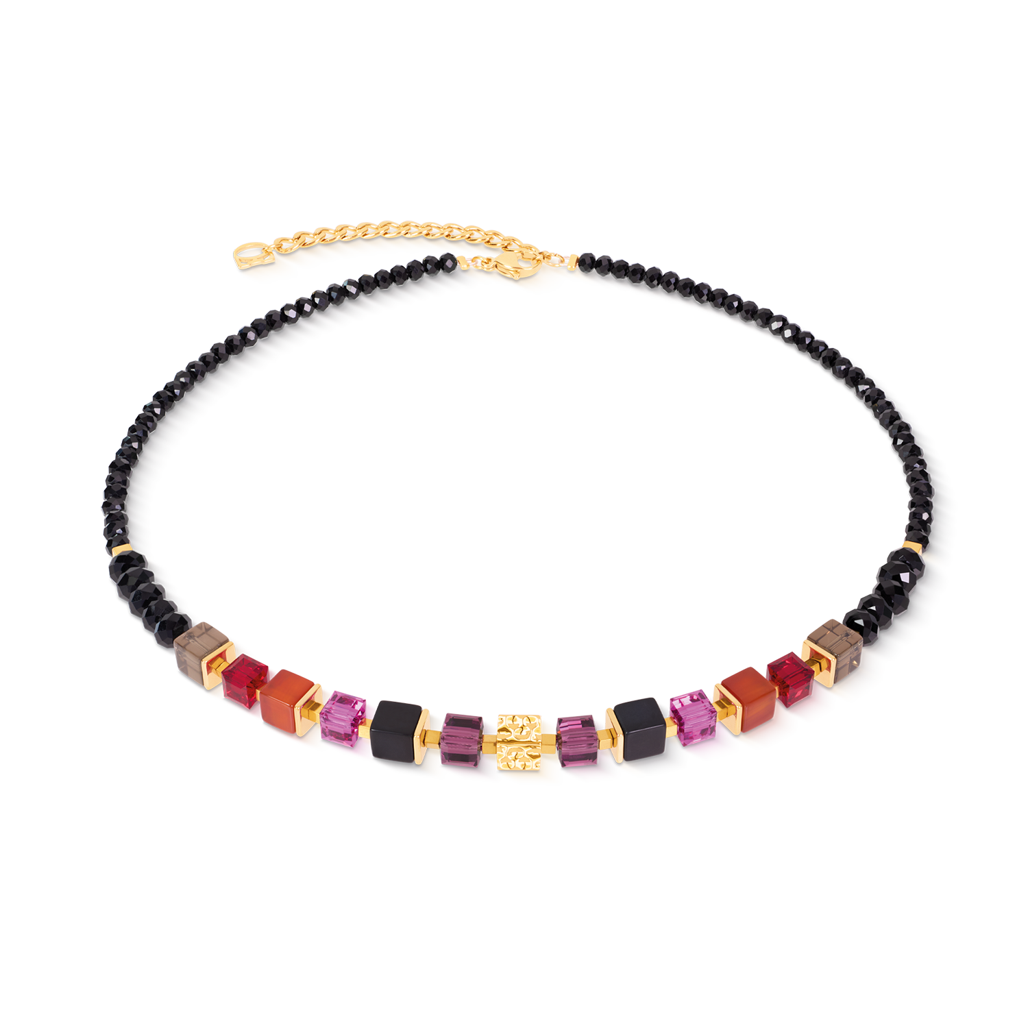 Collana Cube Mix Precious Berry oro