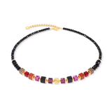 Collana Cube Mix Precious Berry oro