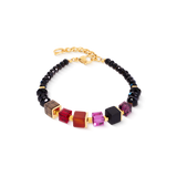 Bracciale Cube Mix Precious Berry oro
